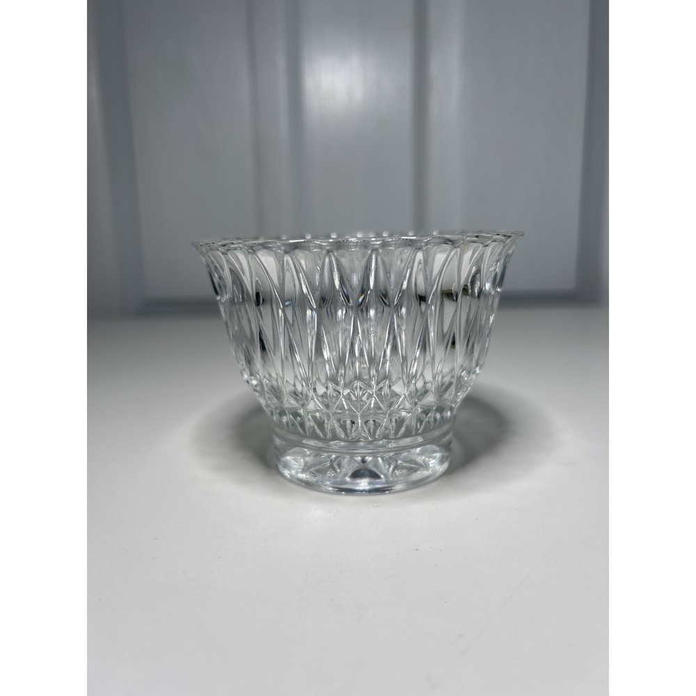 Libbey Glass Company LRS45 Vintage Clear Open Top Sugar Bowl Dish 2.75" Tall